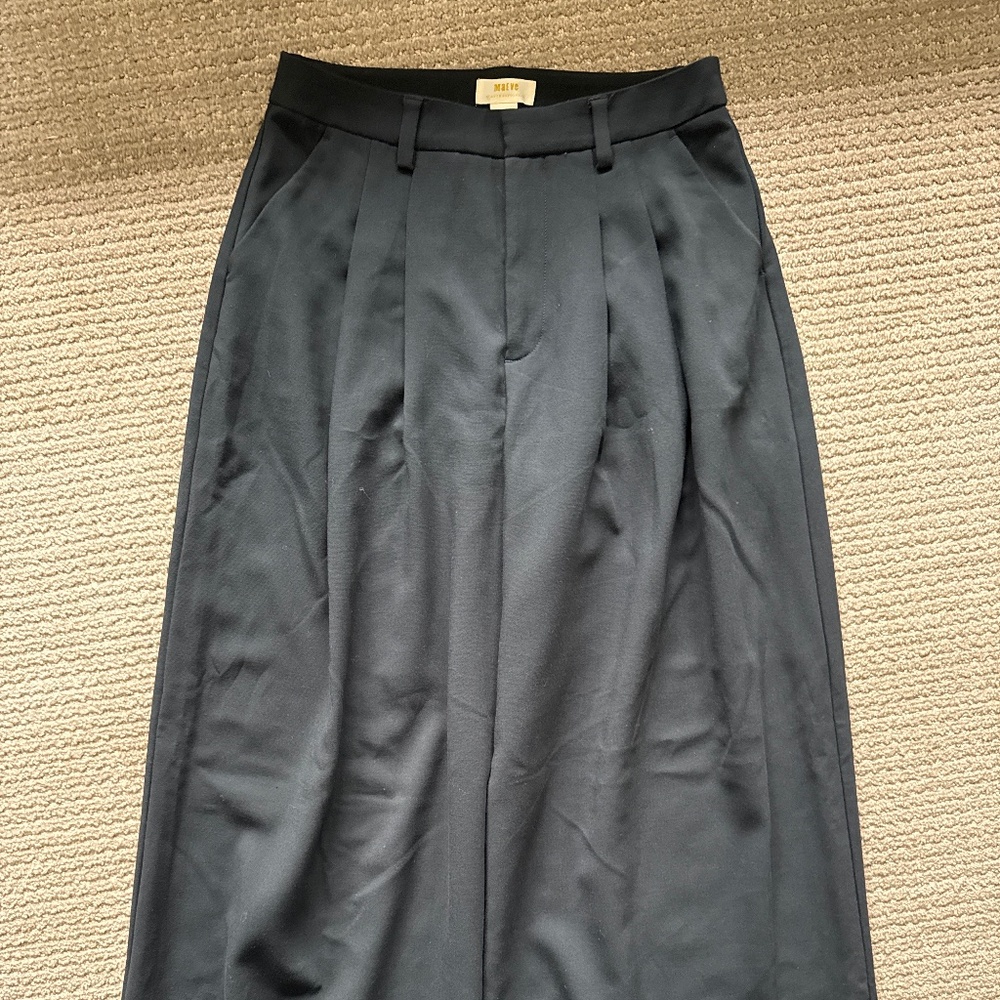 Anthropologie Maeve Avery Plated wide leg